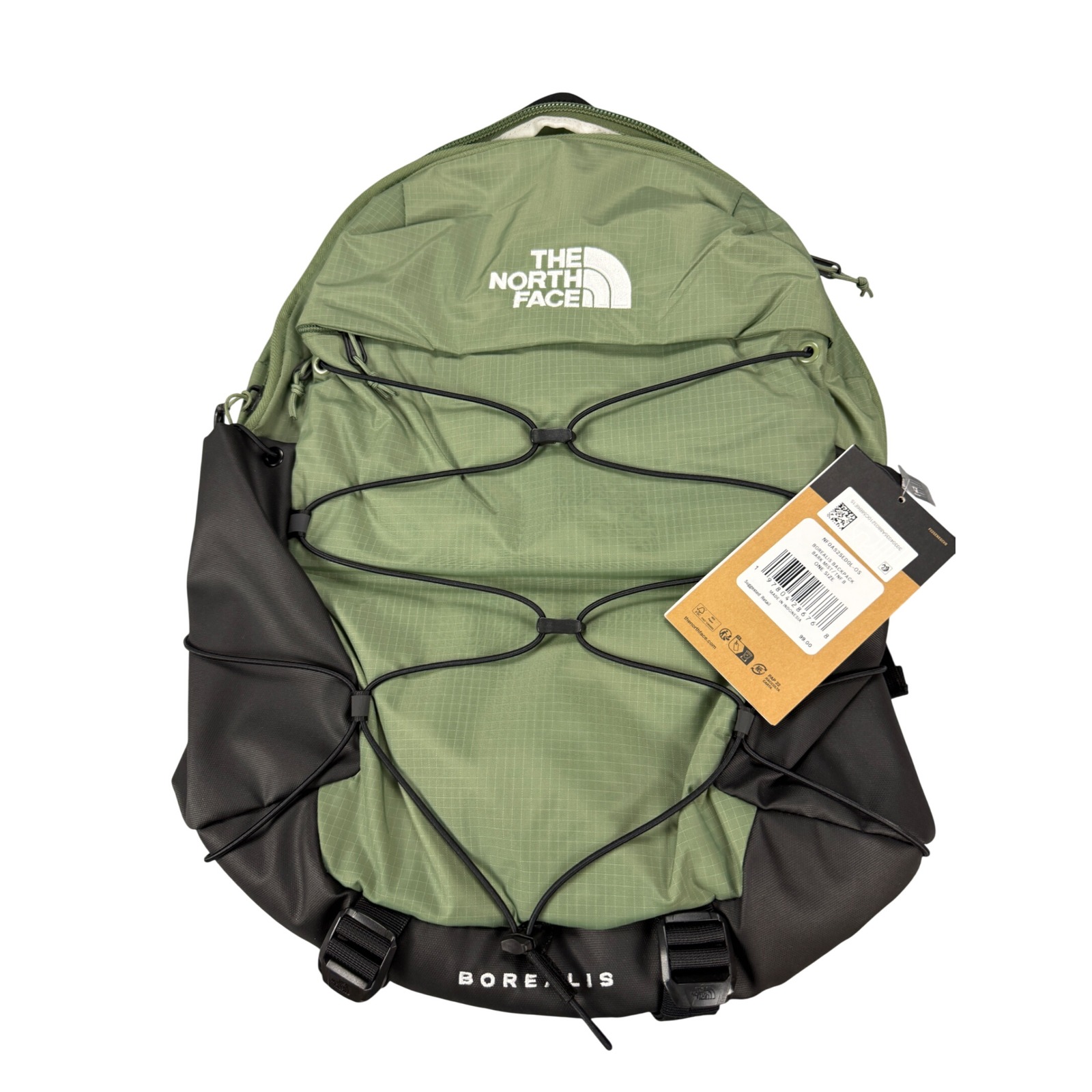 The North Face Borealis Backpack Bark Mist Green Black 28l Msrp $99